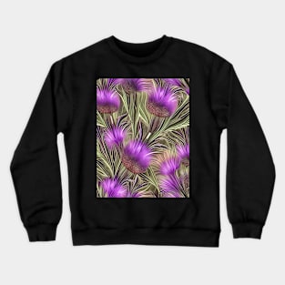 Thistle Scottish pattern Crewneck Sweatshirt